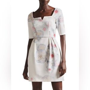 Ted Baker Lawana 3/4 Sleeve Tulip Skirt Dress Size 4